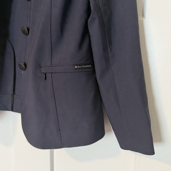 NEW RJ Classics Navy Sloane Show Coat Womens Size 10R Equestrian Horse $189 - Picture 3 of 7